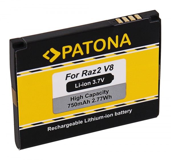 PATONA Batterie pour Motorola Razr2 V8 Moto U8 U9 V10 V9 V9m ZN5 Razr2 V8 MOTORAZR2