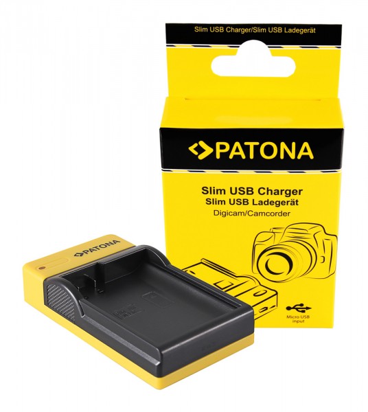 PATONA mince Chargeur Micro-USB pour Nikon EN-EL15 1 D600 D610 D7000 D7100 D800 D8000 D800E D810 V1