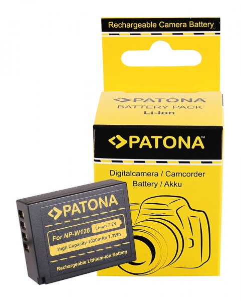 PATONA Batterie pour Fujifilm NP-W126 FinePix HS30 EXR HS30EXR HS-30EXR HS33 EXR