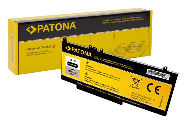 PATONA Battery f. DELL Latitude Serie E5470 14 14 5000 14 5000 Serie-E5470 14-E5470 Serie 6MT4T 7.6V