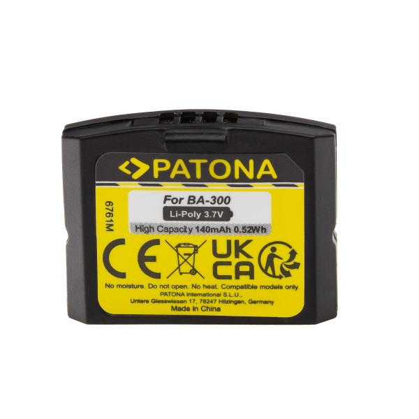 PATONA Battery for Sennheiser IS 410 RI 410 RR 840 Headphones RS 4200 Set 830 TV 840 TV 900 BA300 BA-300