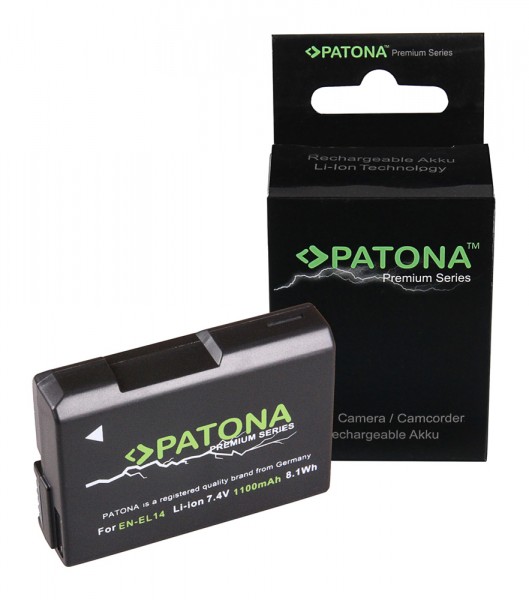 PATONA Premium Battery f. Nikon EN-EL14 Coolpix P7800 P7700 P7000 D5300