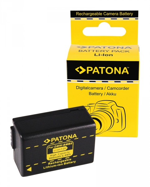 PATONA Battery Panasonic DMC-FZ40 FZ45 FZ 48 FZ100 BMB9