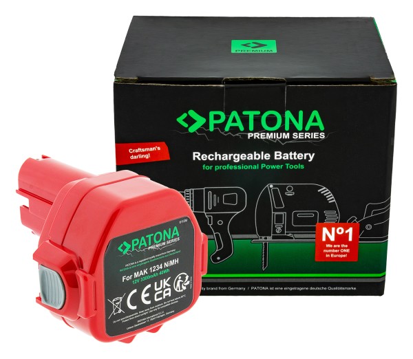 PATONA Premium Battery f. Makita 1234 1050 4000 5093 6000 8000 1050D 1050DA 1050DRA