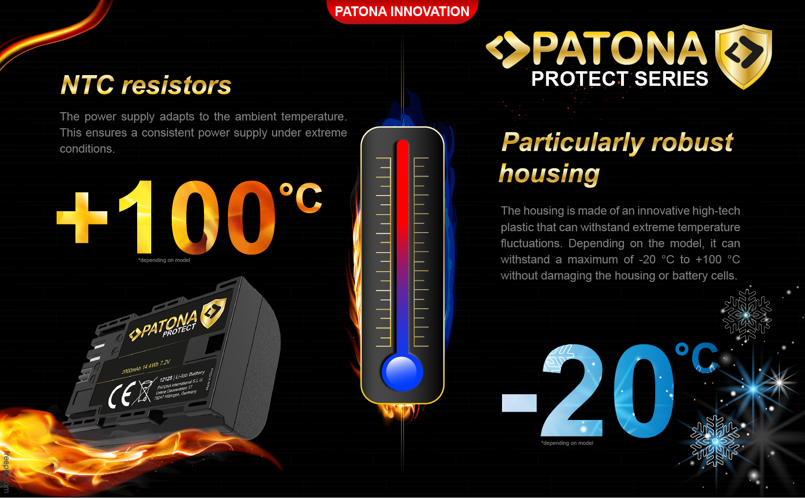 PATONA PROTECT Battery f. Nikon Z5 Z6 Z7 D500 D800 D850 D7000 D7100 D7200 VFB12802 EN-EL15C