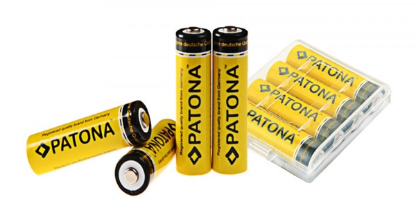 PATONA Mignon Batteries: 4x Battery AA MIGNON LR6 PATONA 2200mAh inkl box