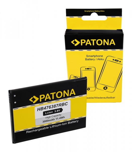 PATONA Battery f. Huawei Honor 3X, 3X pro, Ascend G750, G750-T00, G750-T20, Glory 4, B199, HB476387RBC