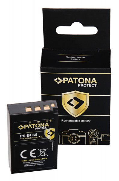 PATONA PROTECT Batterie pour Olympus BLS5 E-P3 E-PL2 PEN E-PL3 E-PM1