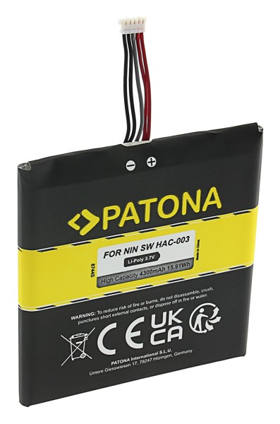 PATONA Battery f. Nintendo Switch Console HAC-003 P/NHAC-003 HAC-A-BPHAT-C0 HAC-S-JP