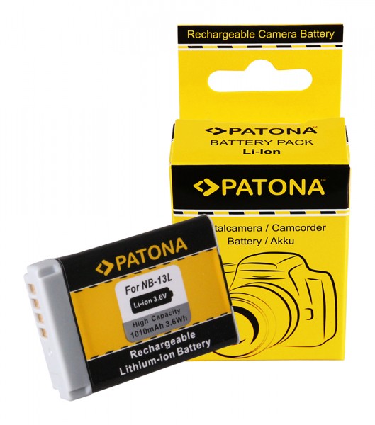 PATONA Batterie pour Canon NB-13L PowerShot G7 X