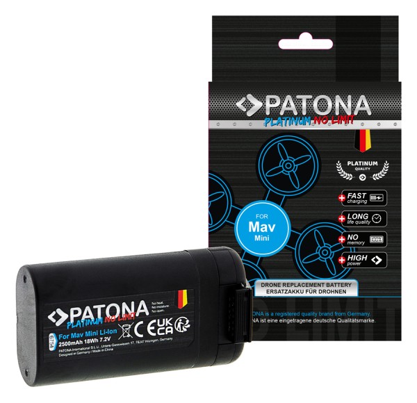 PATONA Platinum battery for DJI Mavic Mini CP.MA.00000135.01 MB2-2400mAh-7.2V