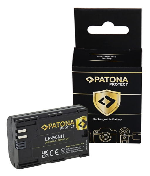 PATONA PROTECT Batterie pour LP-E6NH für Canon EOS R5 EOS R6 EOS R6II R7