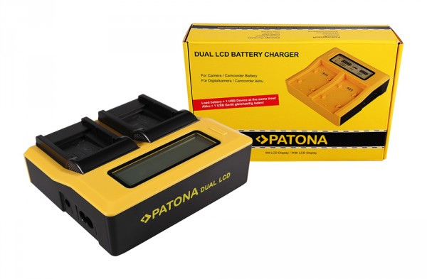 PATONA Dual LCD USB Chargeur pour Casio Nikon EN-EL11 Powershot TR350 TR-350 Nikon EN-EL11 Nikon
