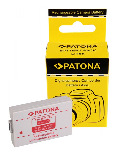 PATONA Batterie pour Canon BP-110 Legria HF 206 HF 28 HF R26