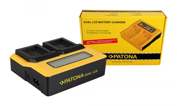 PATONA Dual LCD USB Charger for Sony NPFW50 NP-FW50