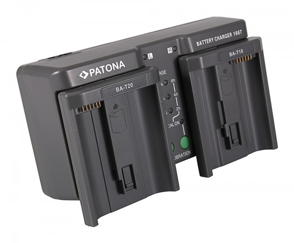 PATONA chargeur double pour Nikon EN-EL18 EN-EL4 LP-E4 BA-T10 BA-T20 MH-26