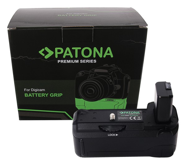 PATONA Premium Batteriegriff VG-A6500 Sony A6500 für 1 x NP-FW50 Akku inkl. Fernbedienung