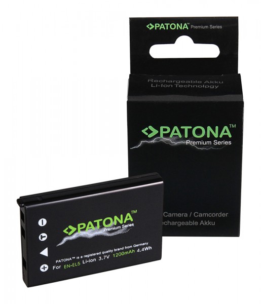 PATONA Premium Batterie pour Nikon EN-EL5 Coolpix 3700 4200 5200 5900 7900 P500 P510 P520