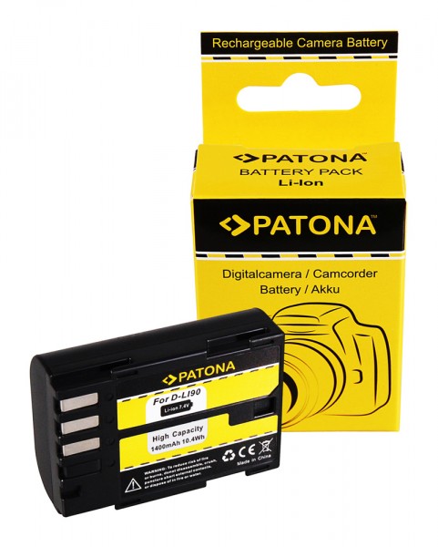 PATONA Battery f. Pentax D Li90 D-Li90 K-01 K-5 K-5 II K-5 IIs K645D
