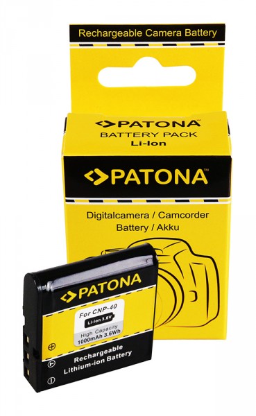PATONA Batterie pour BENQ NP-40 DC P500 E520 E520+ E610 NP-40 NP-40 Casio NP-40