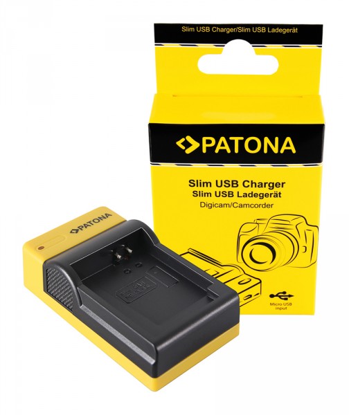 PATONA Slim Micro-USB Ladegerät f. Canon NB-13L PowerShot G5 X G5X G7 X G7 X Mark II G7X G9 X G9X
