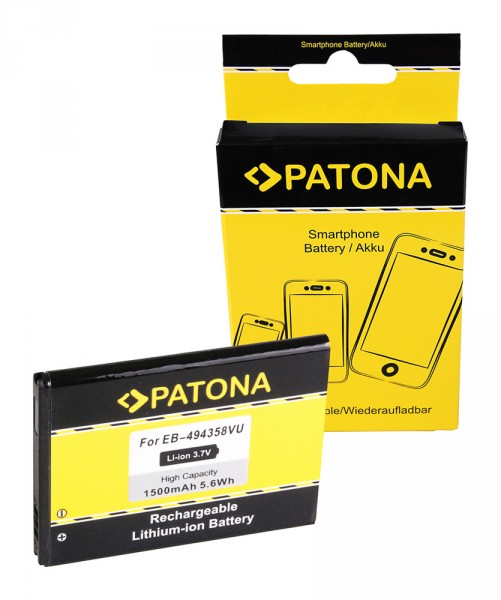 PATONA Batterie pour Samsung Galaxy Ace (S5830) I569 I579 S5660 S5660 Gio S5670