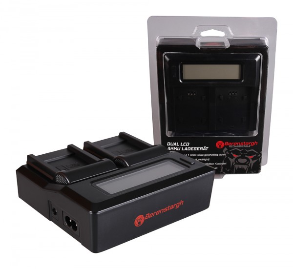 BERENSTARGH Dual LCD USB Charger f. Canon NB-8L Powershot A2200 A3000 IS A3000IS A3100 IS A3100IS