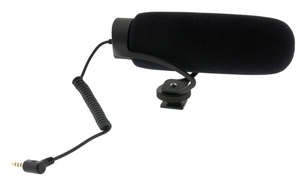 PATONA Premium Mikrofon inkl. Ansteckmikrofon für DSLR Kamera Camcorder und Smartphone