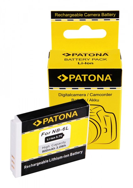 PATONA Batterie pour Canon NB-6L Digital Ixus 85 IS NB-6L IXY 25 IS NB-6L PowerShot