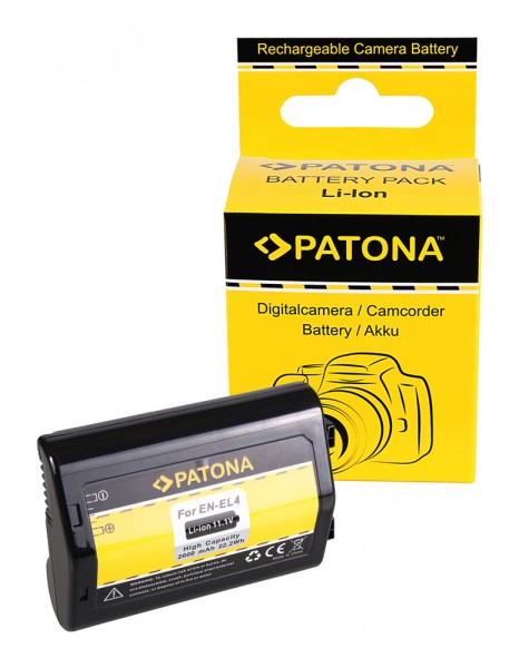 PATONA Batterie pour Nikon EN-EL4 D D2H D2Hs D2X D2Xs D3 D3X EN-EL4 F F6