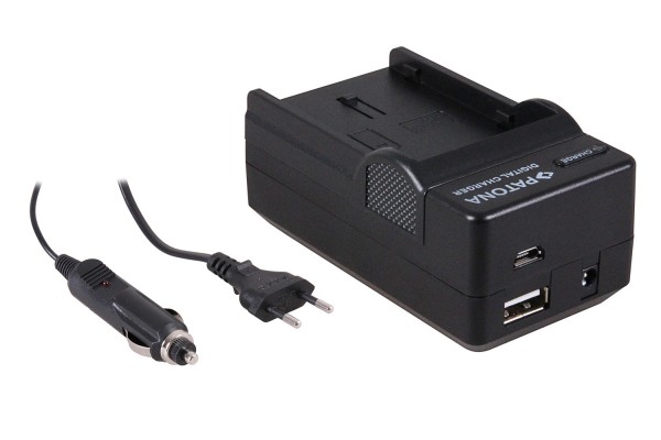 PATONA 4in1 Charger for PENTAX DLI90 K-7 645D