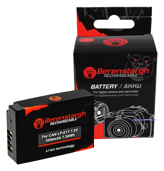 Berenstargh Battery fully decoded for Canon LP-E17 EOS 200D 750D 760D 8000D Kiss X8i Rebel