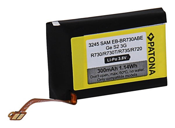 PATONA Battery f. Samsung Gear S2 3G R730 R730t R735 R720 EB-BR730ABE