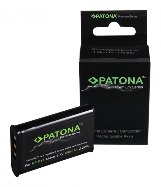 PATONA Premium Batterie pour Sony NP-BY1 Action Cam Mini Wi-Fi NP-BY1 HD Action Cam AZ1