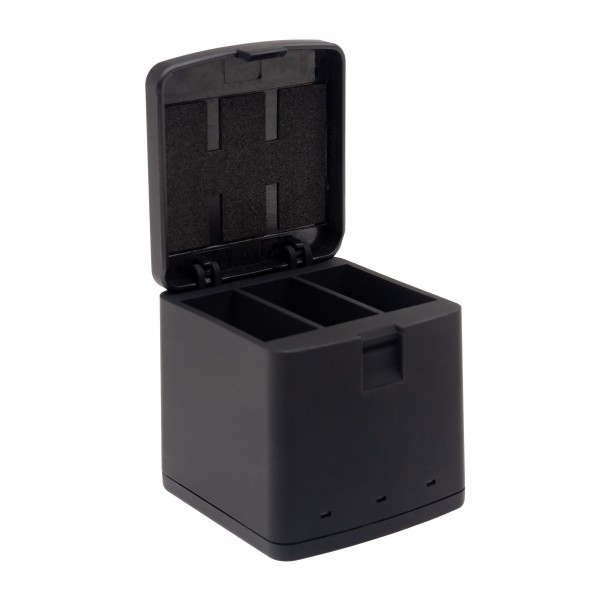 PATONA Tripple-Charger Ladebox für GoPro Hero 9 10 11 inkl. USB-C Kabel