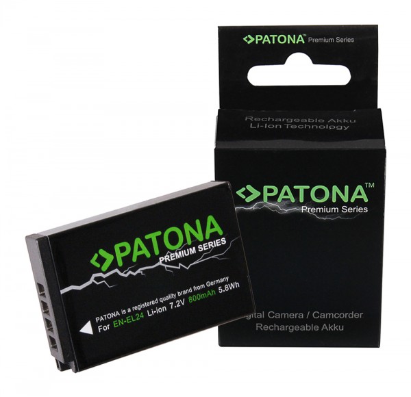 PATONA Premium Batterie pour Nikon EN-EL24 1 J5