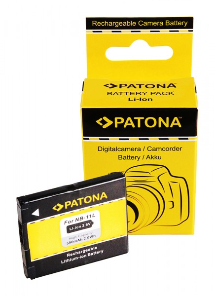 PATONA Battery f. Canon NB11L IXUS 125HS 240HS Powershot A1200 NB-11L