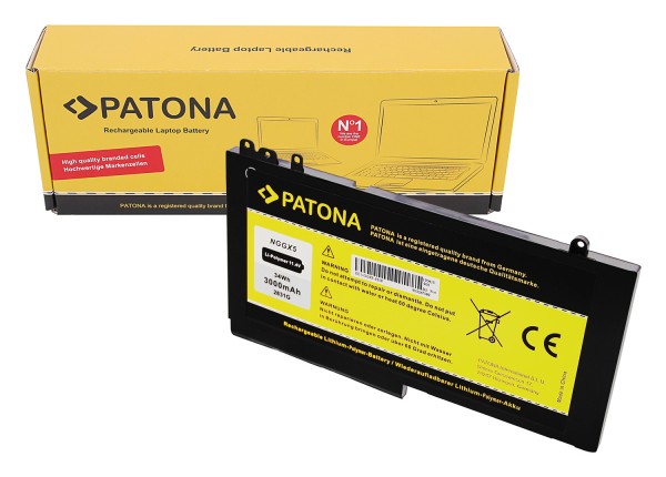 PATONA Batterie pour DELL Latitude Serie E5270 12 12 5000 12 5000 Serie-E5270 12-E5270 Serie 0RDRH9 NGGX5 RDRH9 11.4V