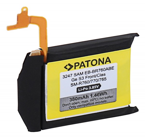 PATONA Battery f. Samsung Gear S3 Frontier Classic SM-R760 SM-R770 SM-R765 EB-BR760ABE