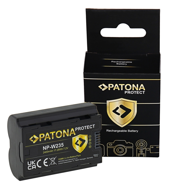 PATONA PROTECT Batterie pour Fuji FinePix NP-W235 XT-4 XT4