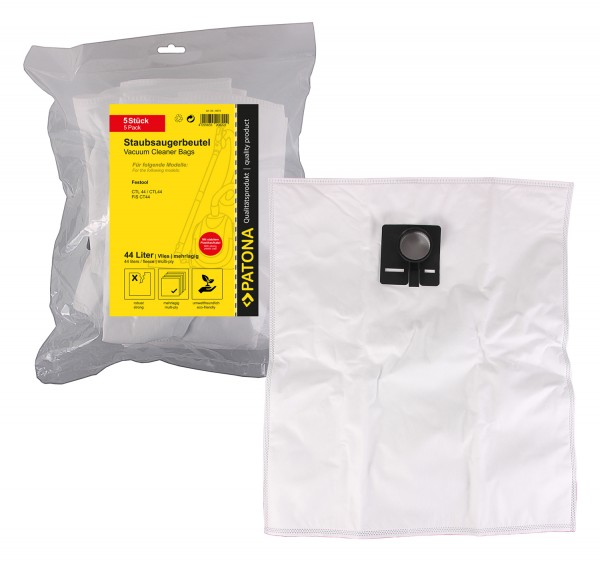 PATONA 5 vacuum cleaner bag multi layer fleece f. Festool 44 44 le 44e CT CTL CTL-44 CTM-44 452972