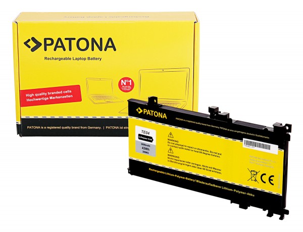 PATONA Battery f. HP TPN-Q173 TE04XL TE04 HSTNN-DB7T 905175-2C1 905175-271 905277-855 844203-855