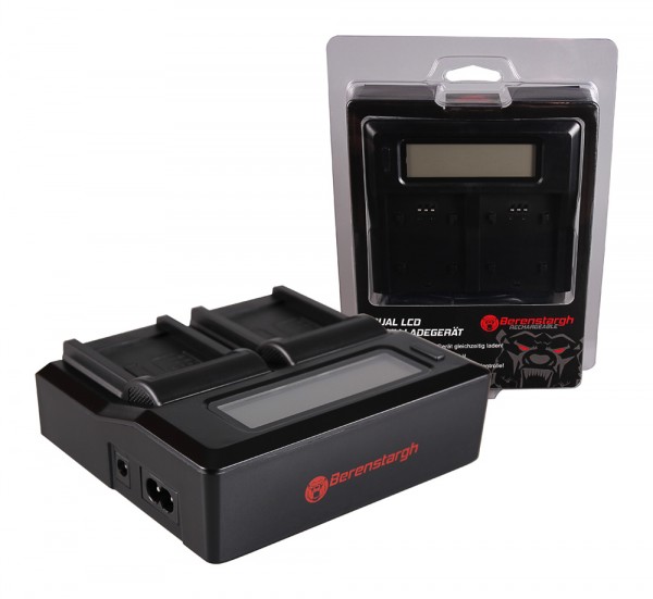 BERENSTARGH Dual LCD USB Chargeur pour Canon Canon NB-4L NB-5L Digital Ixus i7 800 IS 850 IS 860 IS
