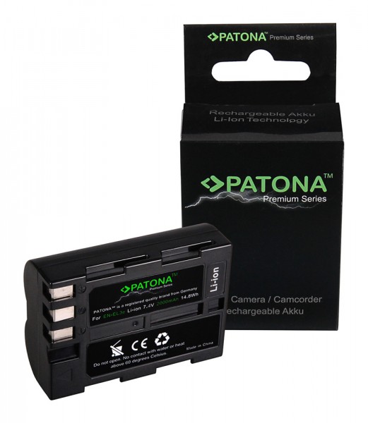 PATONA Premium Battery f. NIKON D700 D300 D200 D100 D80 D70 D50 EN-EL3e