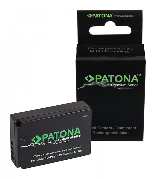 PATONA Premium Battery f. Canon EOS M50 EOS-M50 LP-E12