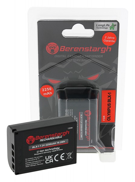 Berenstargh Batterie pour Olympus BLX-1 OM-1