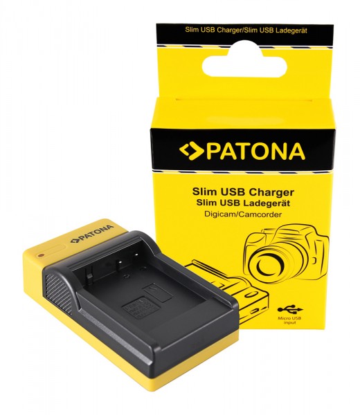 PATONA Slim Micro-USB Ladegerät f. Panasonic DMW-BLG10 CSBLG10MC CS-BLG10MC DMWBLG10 DMW-BLG10