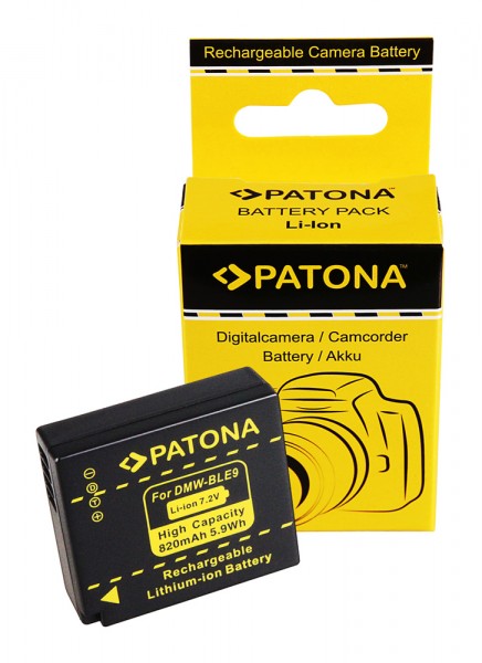 PATONA Batterie pour Panasonic DMW-BLE9 Lumix DMCGF3 DMC-GF3 DMCGF3CK DMC-GF3CK