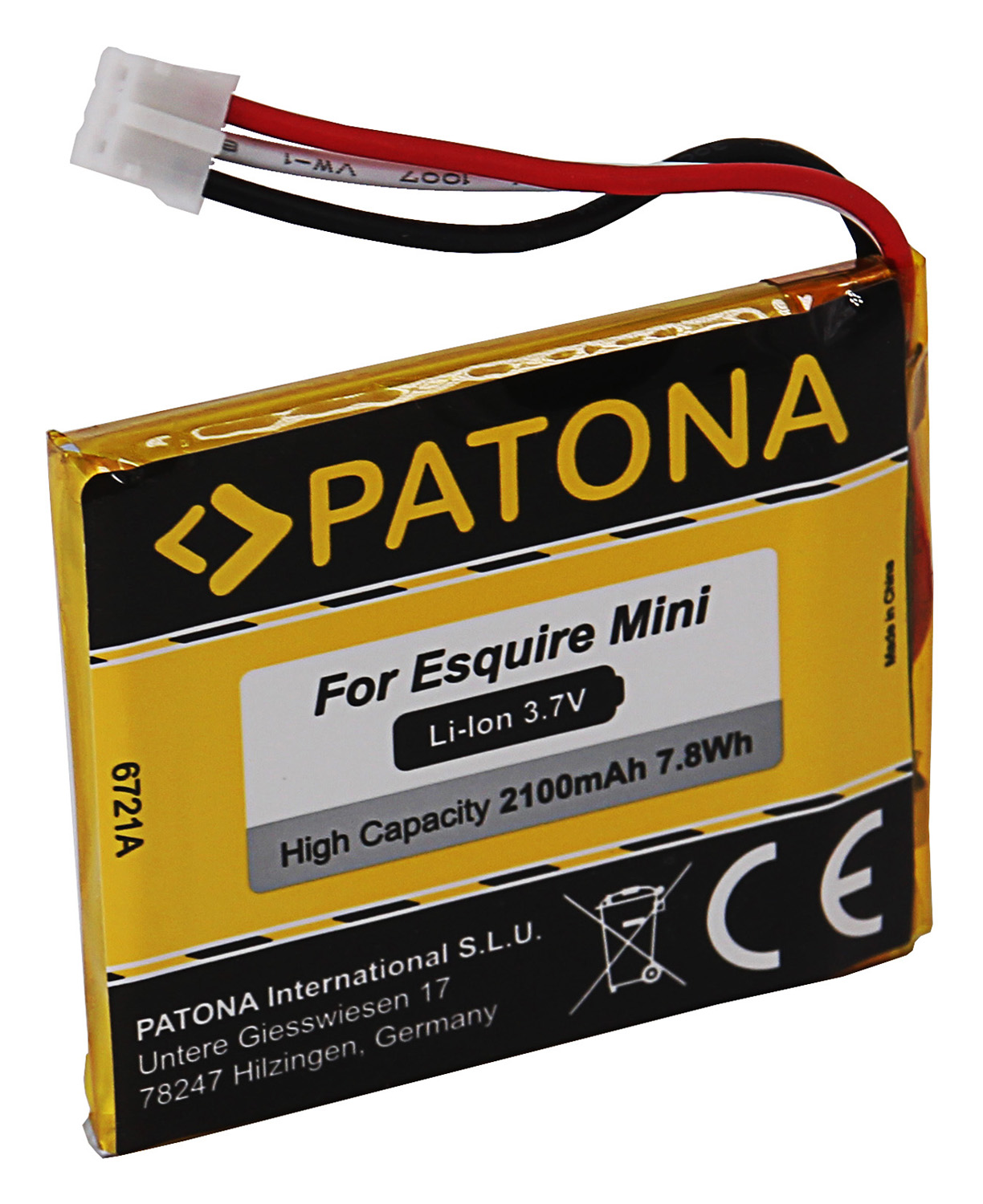 PATONA 6721 remplacement pour batterie Harman Kardon P655252 2100mAh Compatible avec Esquire Mini 
