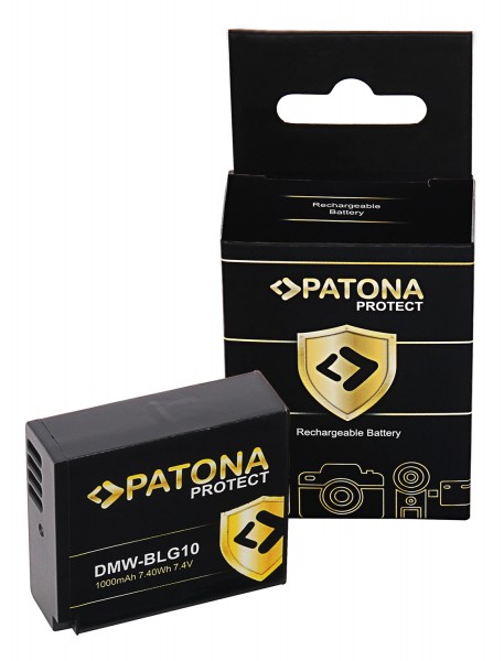 PATONA PROTECT Batterie pour Panasonic DMW-BLG10 DMW-BLE9 DMC-GF3 DMC-LX85 DMC-LX100